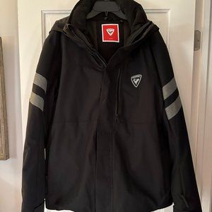 Rossignol Sleet Men's Insulated/20K Waterproof Hooded Full Zip Winter Jacket